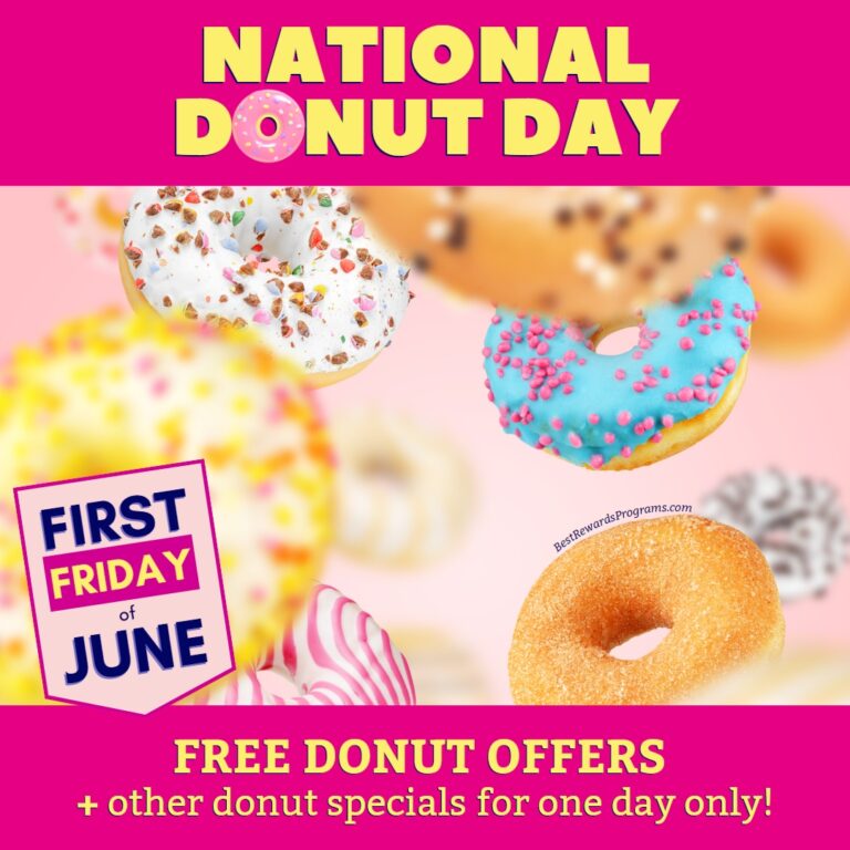 Sweet National Doughnut Day Deals 🍩 Best Rewards Programs