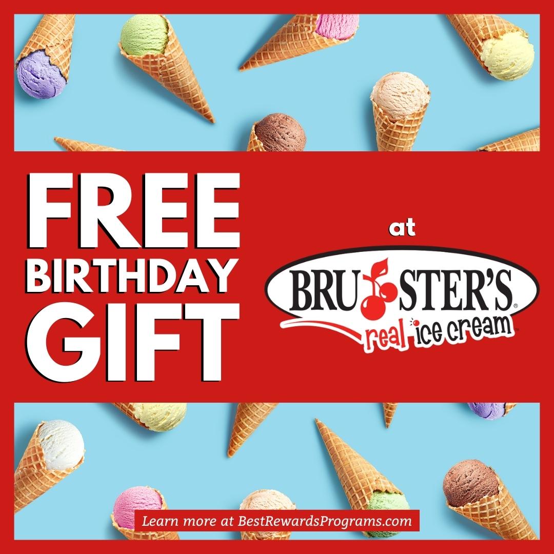 Get a FREE Birthday Gift from Bruster's Ice Cream
