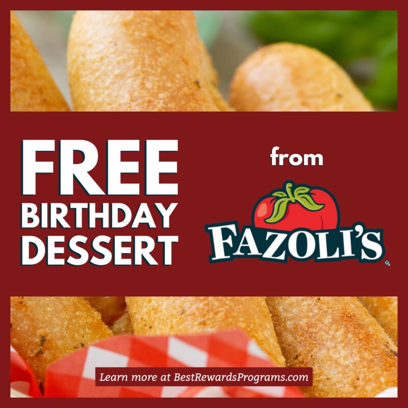 Get a FREE Birthday Gift at Fazoli's Italian Restaurant