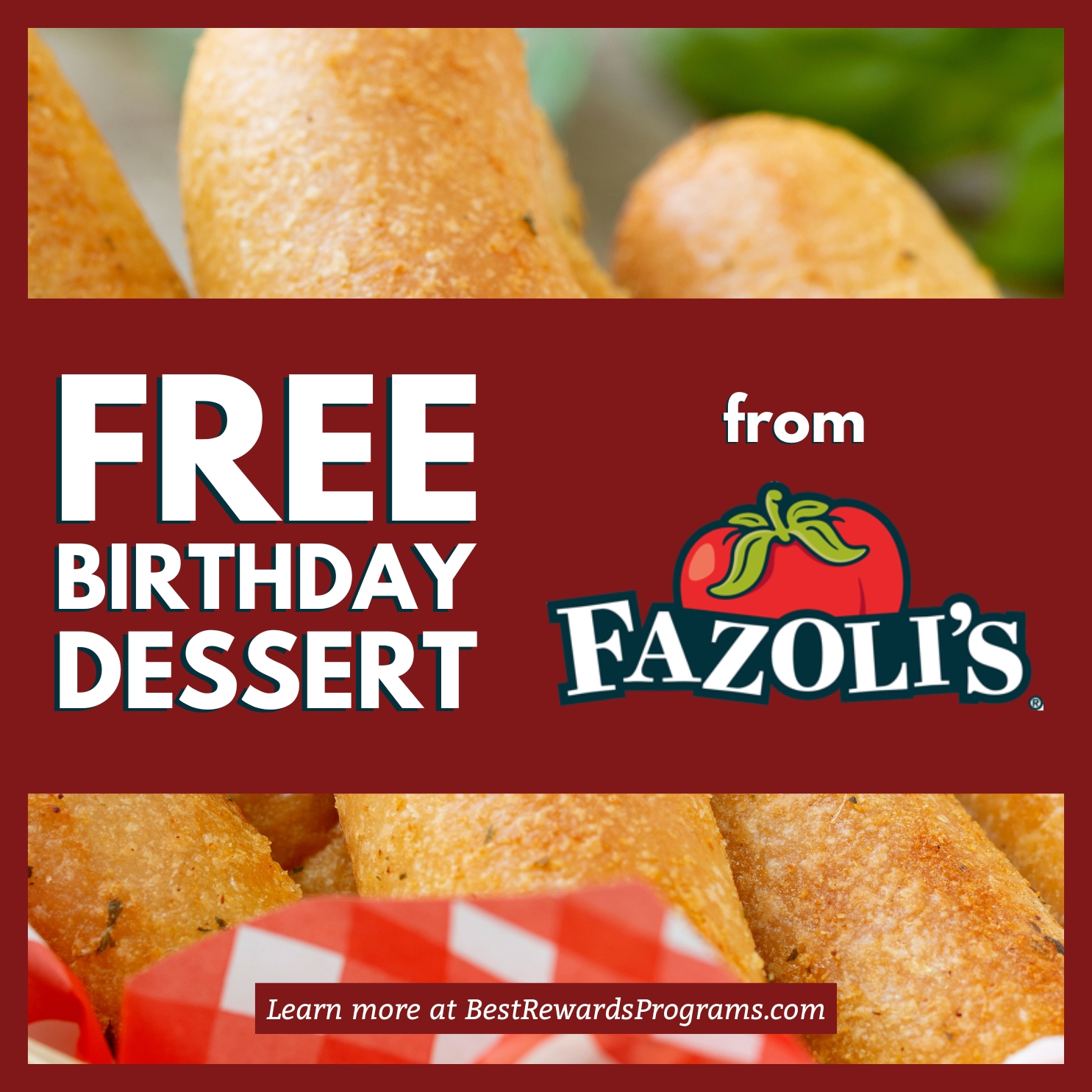 Get a FREE Birthday Gift at Fazoli's Italian Restaurant