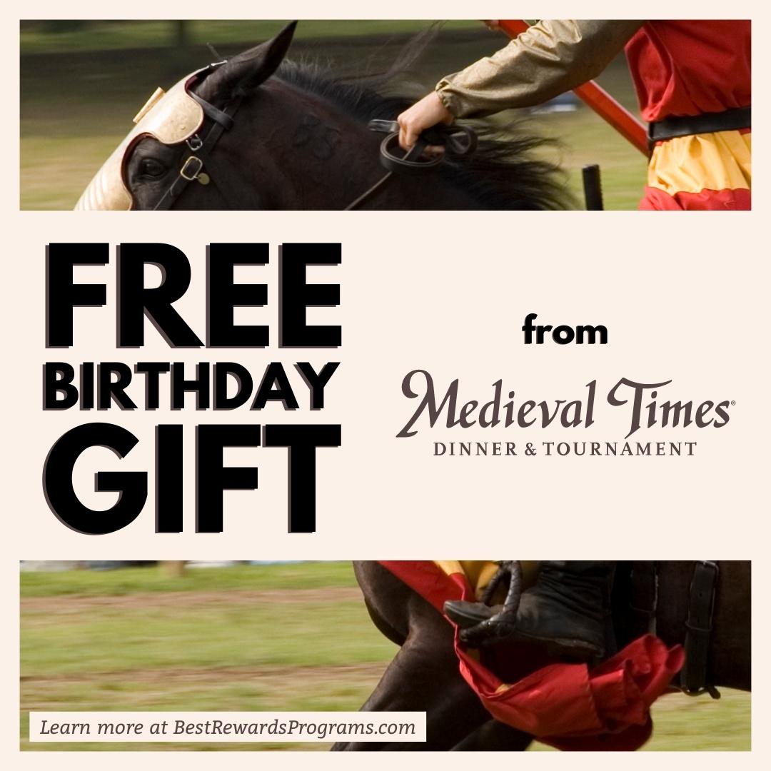 Get a FREE Birthday Gift from Medieval Times Every Year!