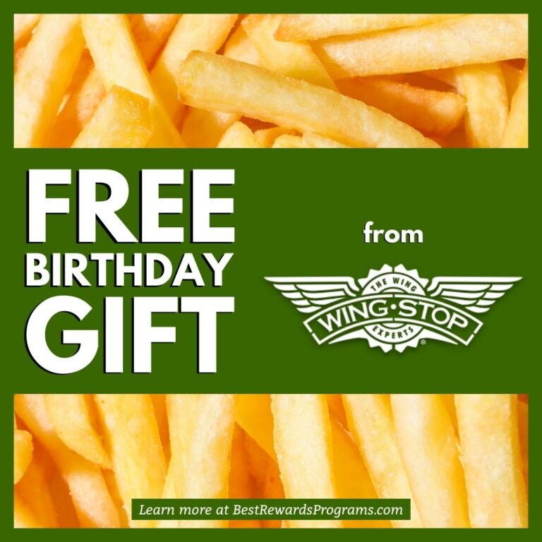 Free Birthday Gift At Wing Stop ? | Best Rewards Programs