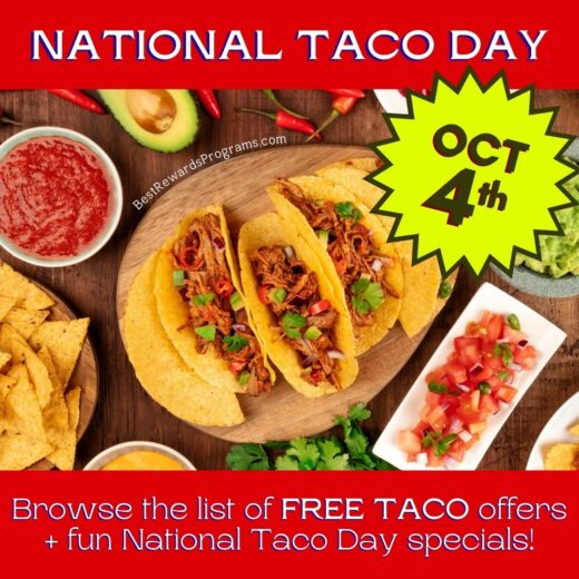 🌮 National Taco Day Specials 2024 🌮 Best Rewards Programs