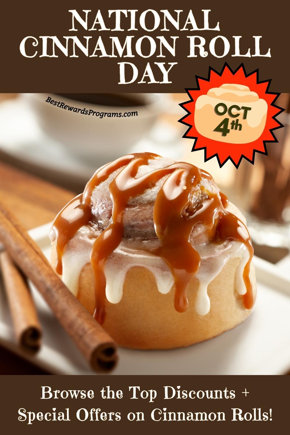 National Cinnamon Roll Day Specials ? Best Rewards Programs