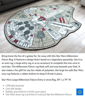 Star Wars Millennium Falcon Rug