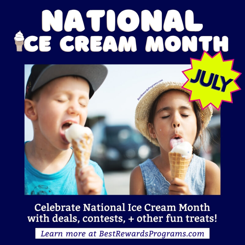 National Ice Cream Month Deals
