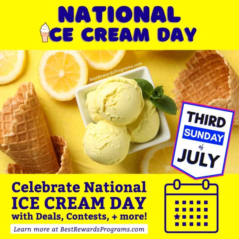 When is National Ice Cream Day?