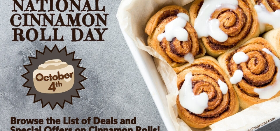 National Cinnamon Roll Day on October 4th