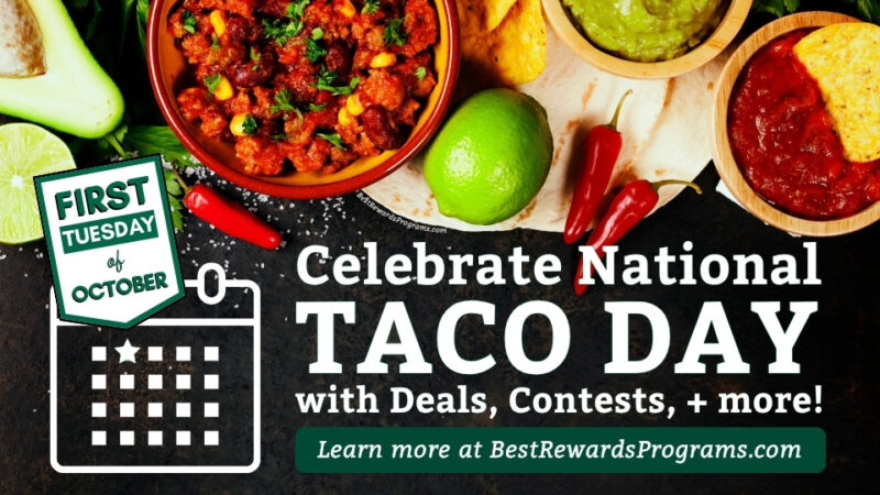 National Taco Day First Tuesday in October