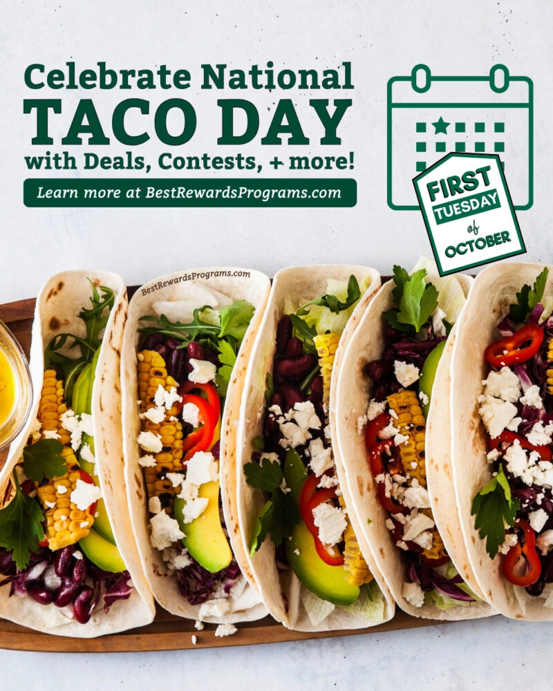 National Taco Day First Tuesday of October
