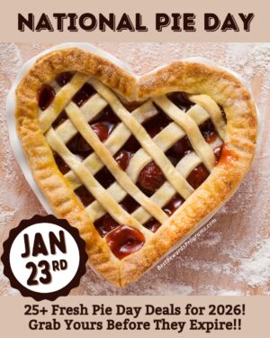 Over 25 offers for National Pie Day on January 23, 2026