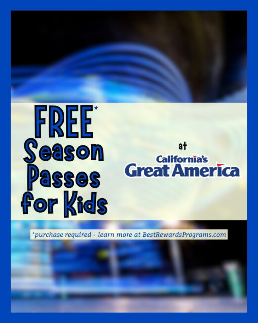 FREE Passes for Preschool Kids at California's Great America