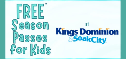 FREE Passes for Preschool Kids at Kings Dominion & Soak City