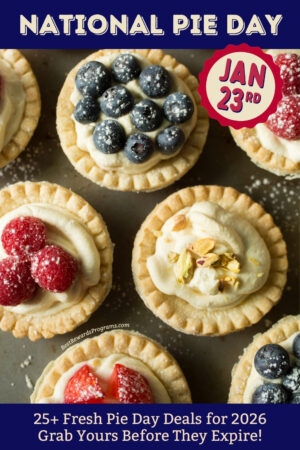 National Pie Day 2026 Friday January 23rd (over 25 deals)