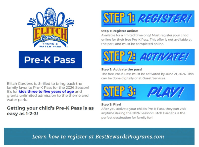 FREE Preschool Passes for Kids at Elitch Gardens