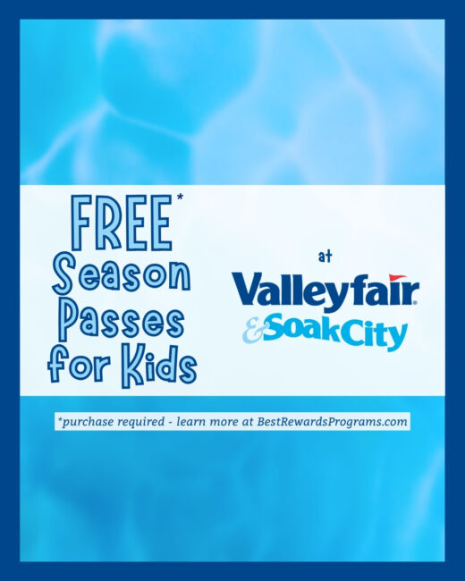 Free Season Passes for Preschool Kids at Valleyfair and Soak City