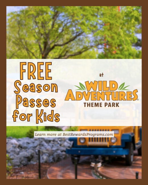 Free Season Passes for Preschool Kids at Wild Adventures