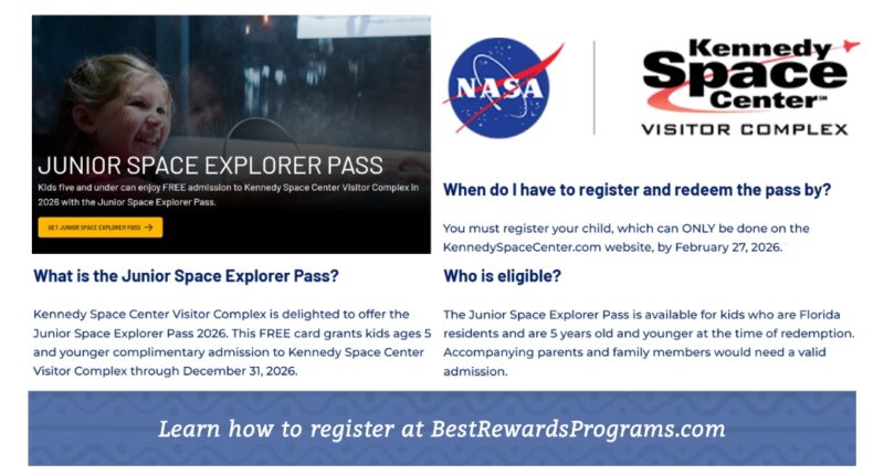 Preschool Kids Free 2026 Passes Kennedy Space Center Visitor Complex