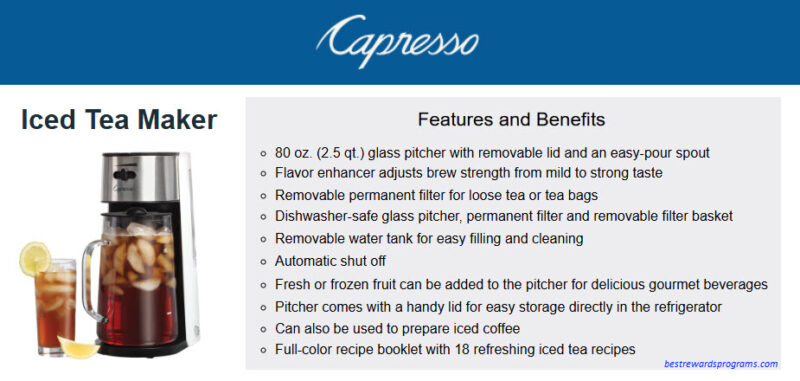 National Iced Tea Day Capresso Iced Tea Maker