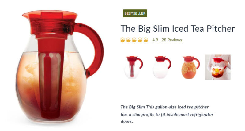 National Iced Tea Day Highly Rated Iced Tea Pitcher