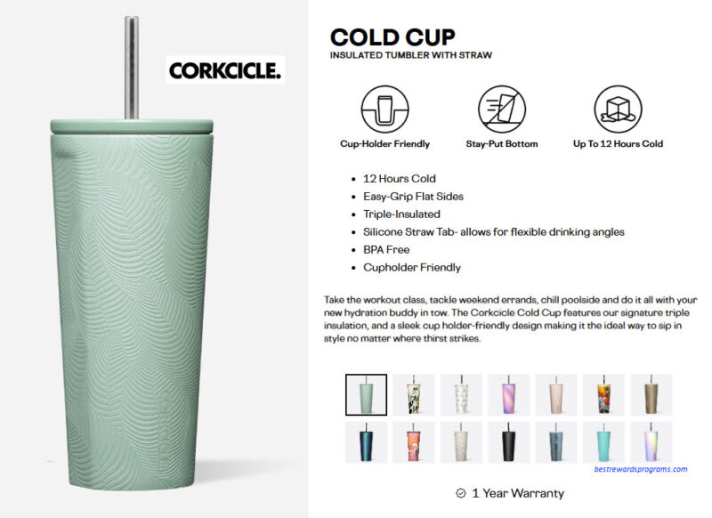 National Iced Tea Day Cold Cup Insulated Tumbler with Straw by Corkcicle