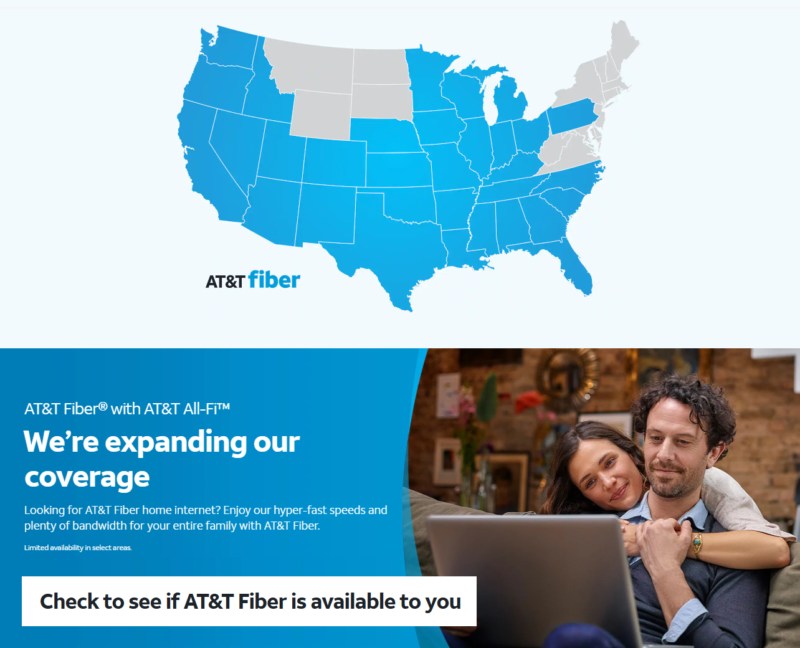 AT&T Fiber Internet Service Provider Coverage 2026